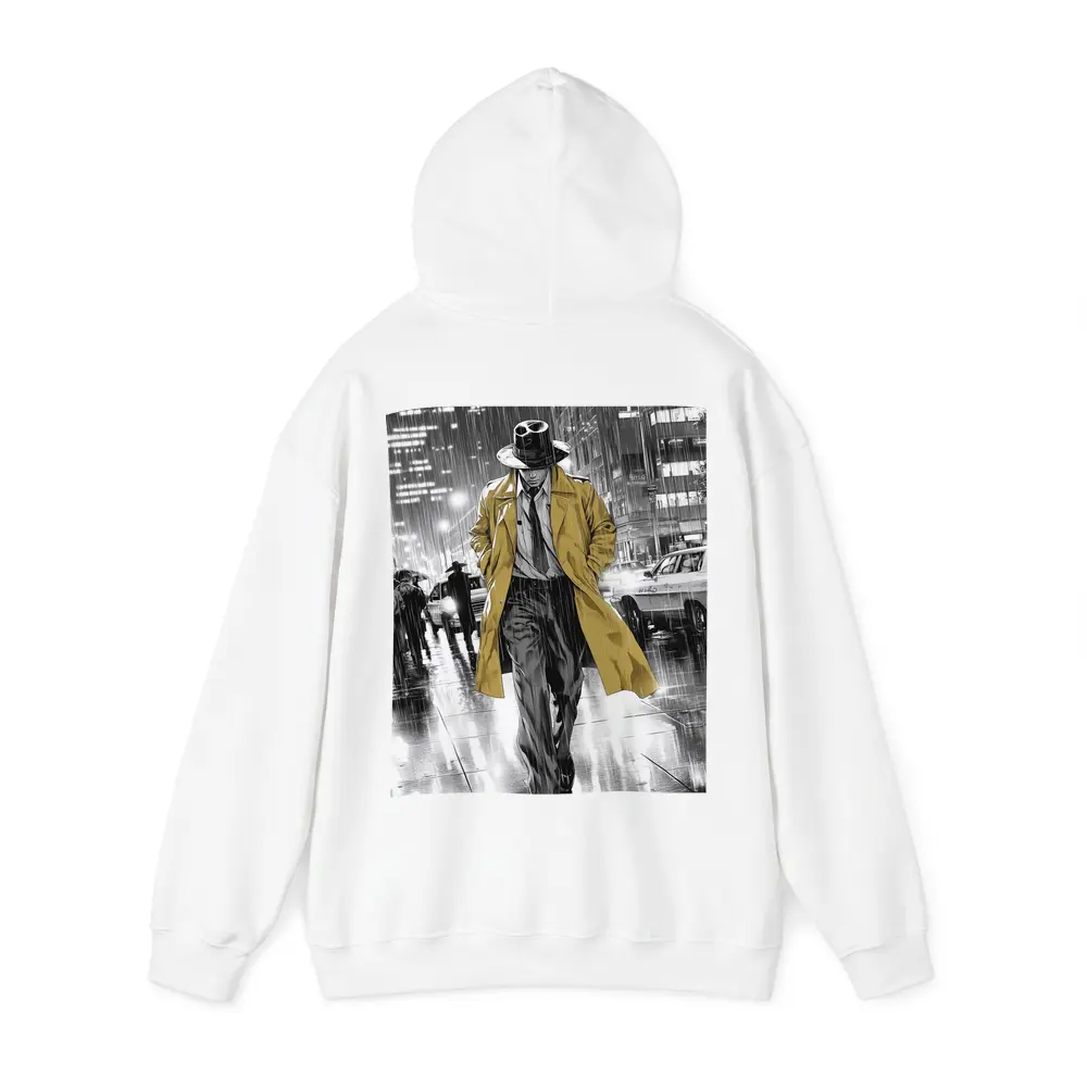 Detective Walking Rainy City Street Night – Hoodies