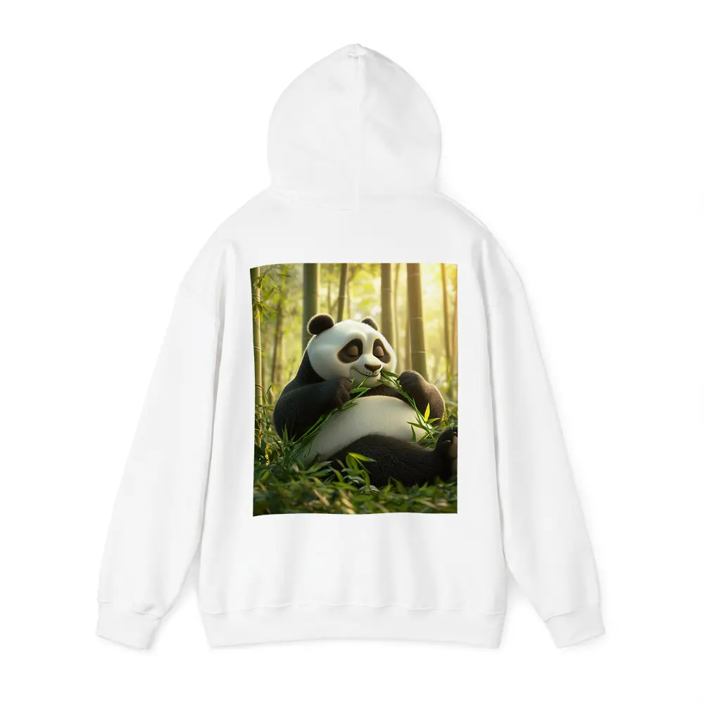 Chubby Panda Eating Bamboo Forest – Hoodies