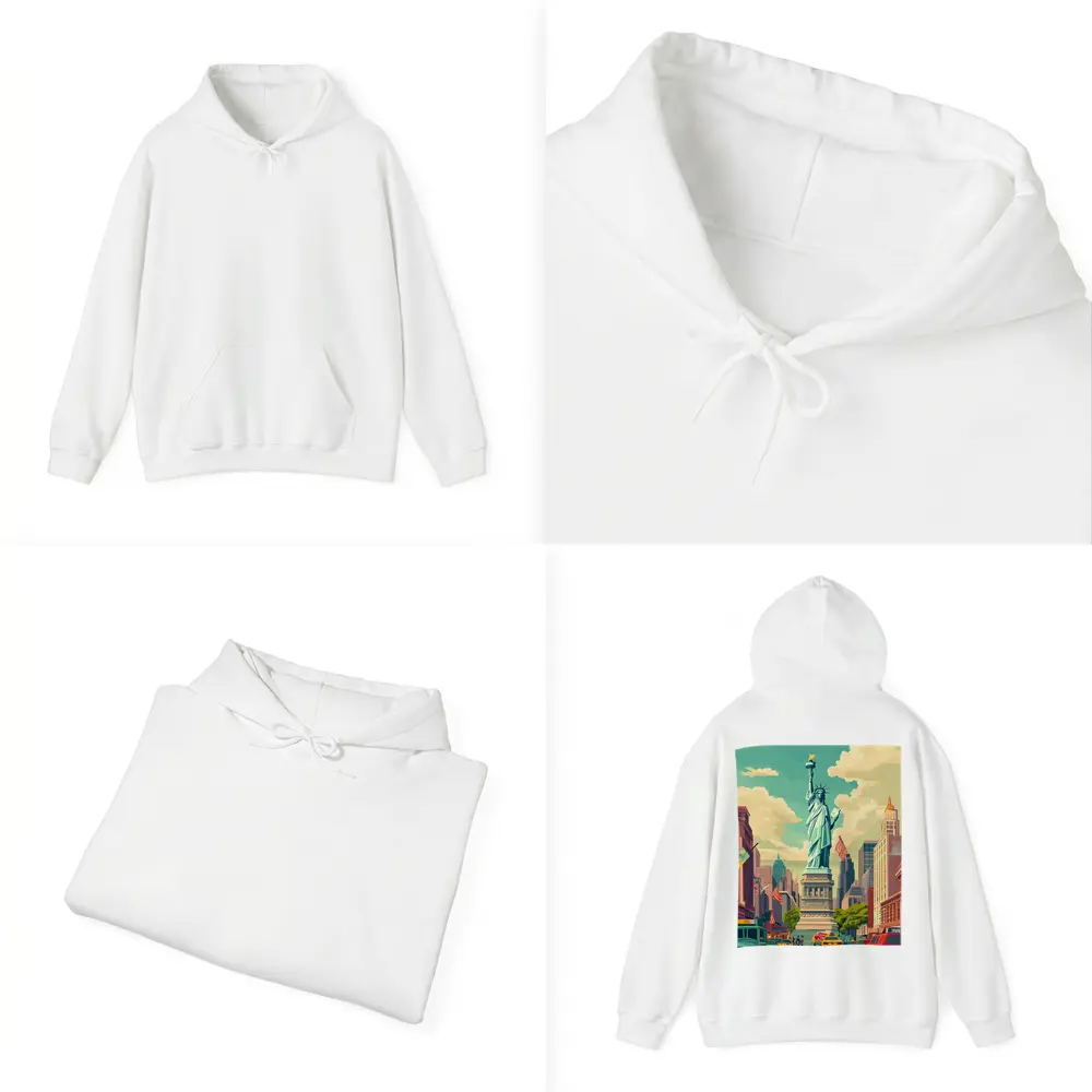 Statue of Liberty New York City Retro Art – Hoodies