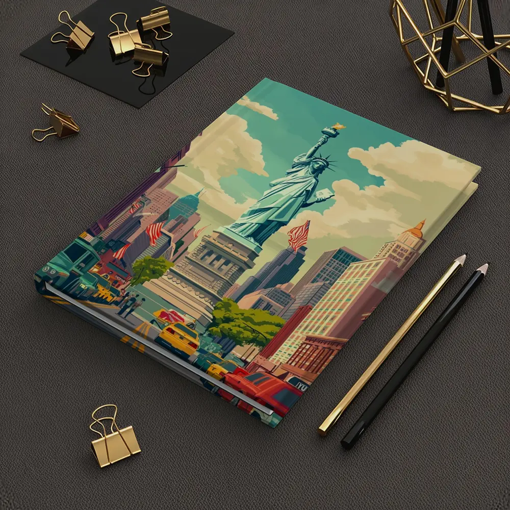 Statue of Liberty New York City Retro Art – Notebooks