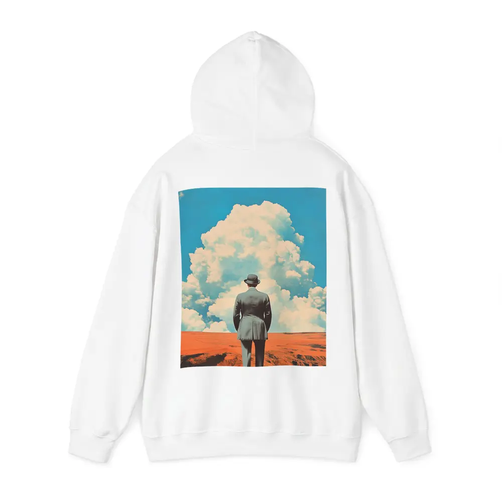Man in Bowler Hat Desert Sky Collage – Hoodies