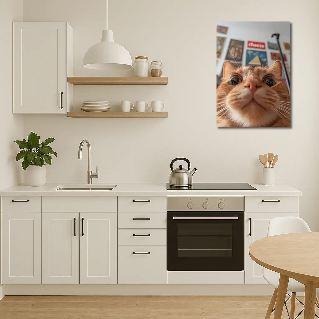 Orange Tabby Cat Close Up Selfie – Wall Art