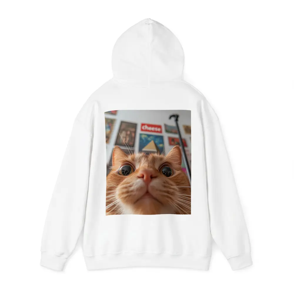 Orange Tabby Cat Close Up Selfie – Hoodies