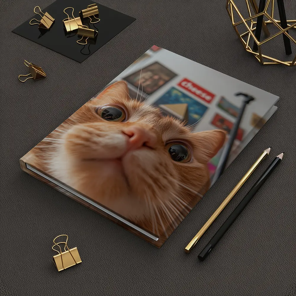 Orange Tabby Cat Close Up Selfie – Notebooks