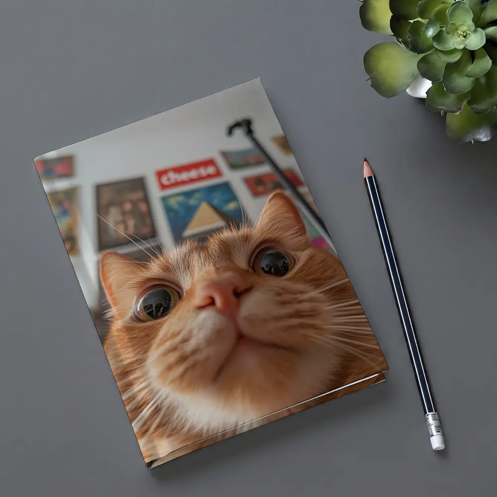 Orange Tabby Cat Close Up Selfie – Notebooks