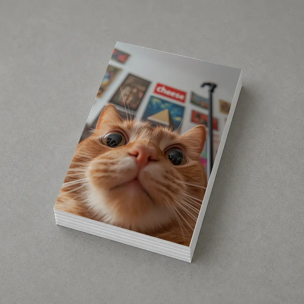 Orange Tabby Cat Close Up Selfie – Postcards