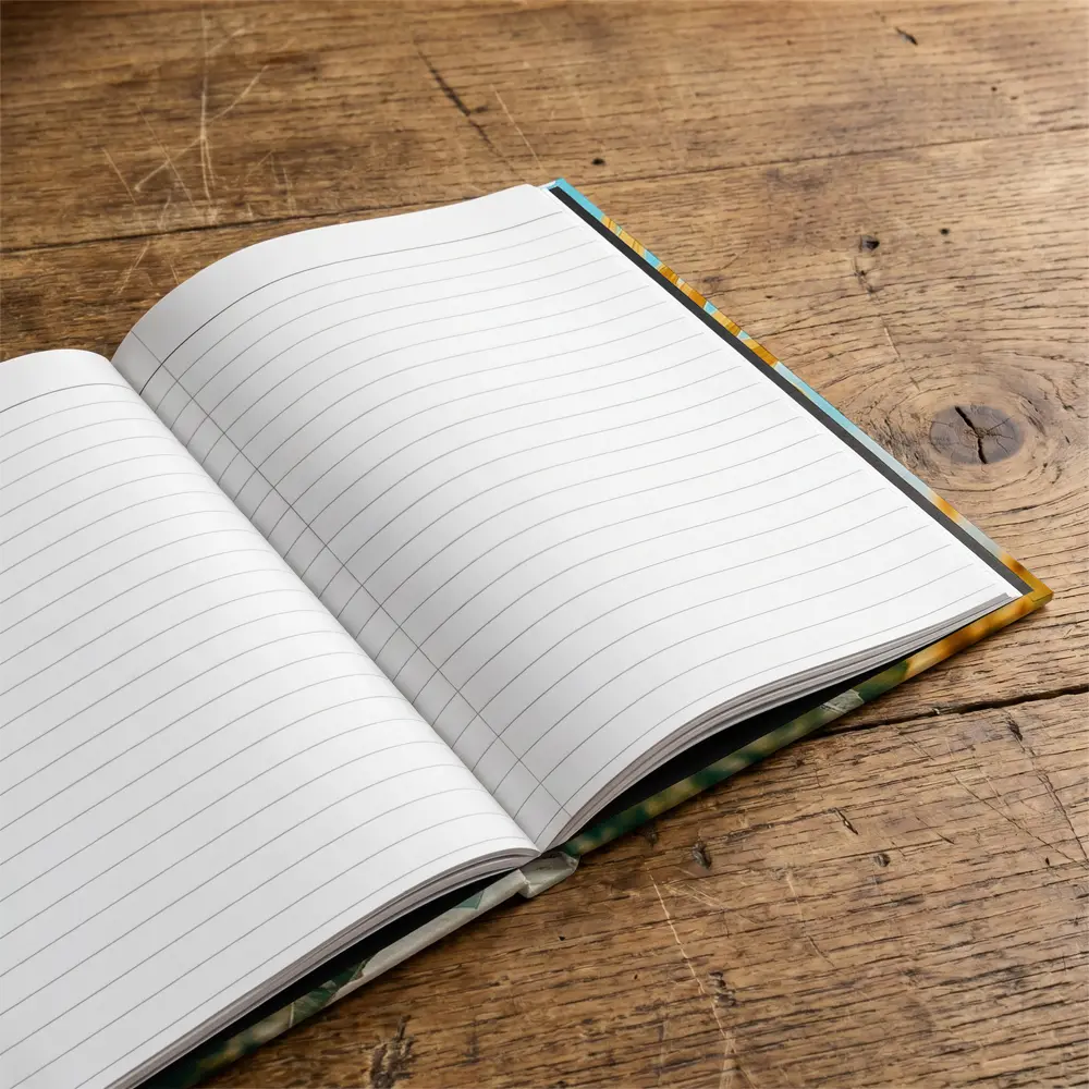 Sunflower Field Blue Sky Summer Day – Notebooks