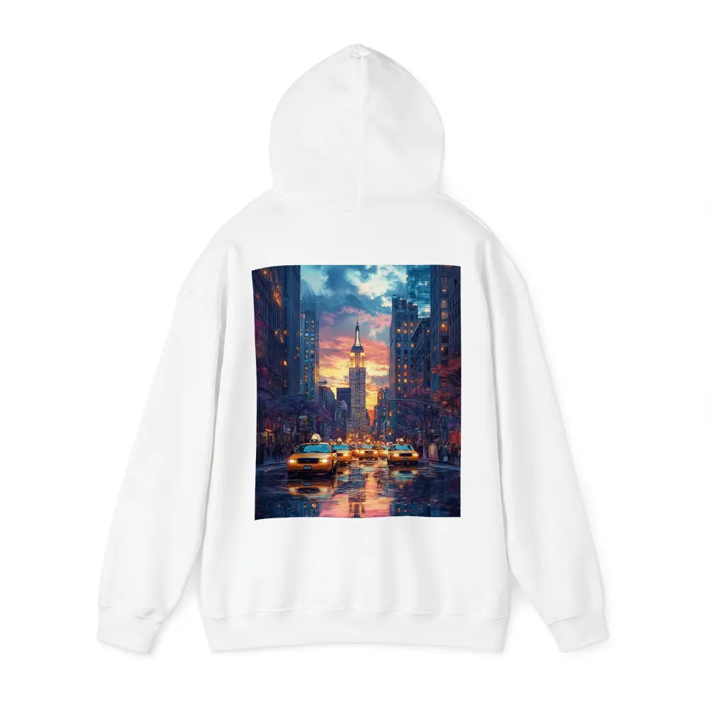 New York City Empire State Building Sunset Street – Hoodies