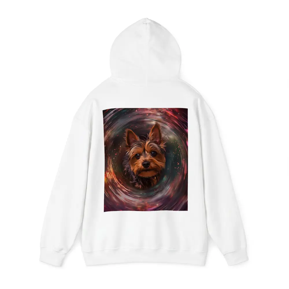 Yorkshire Terrier Swirling Cosmic Galaxy Portrait – Hoodies