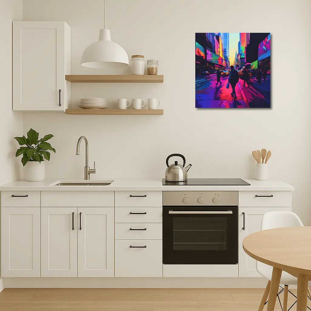 Neon Pop Art New York City Street – Wall Art