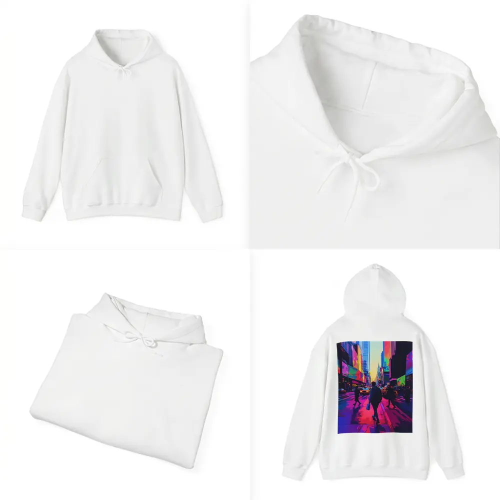 Neon Pop Art New York City Street – Hoodies