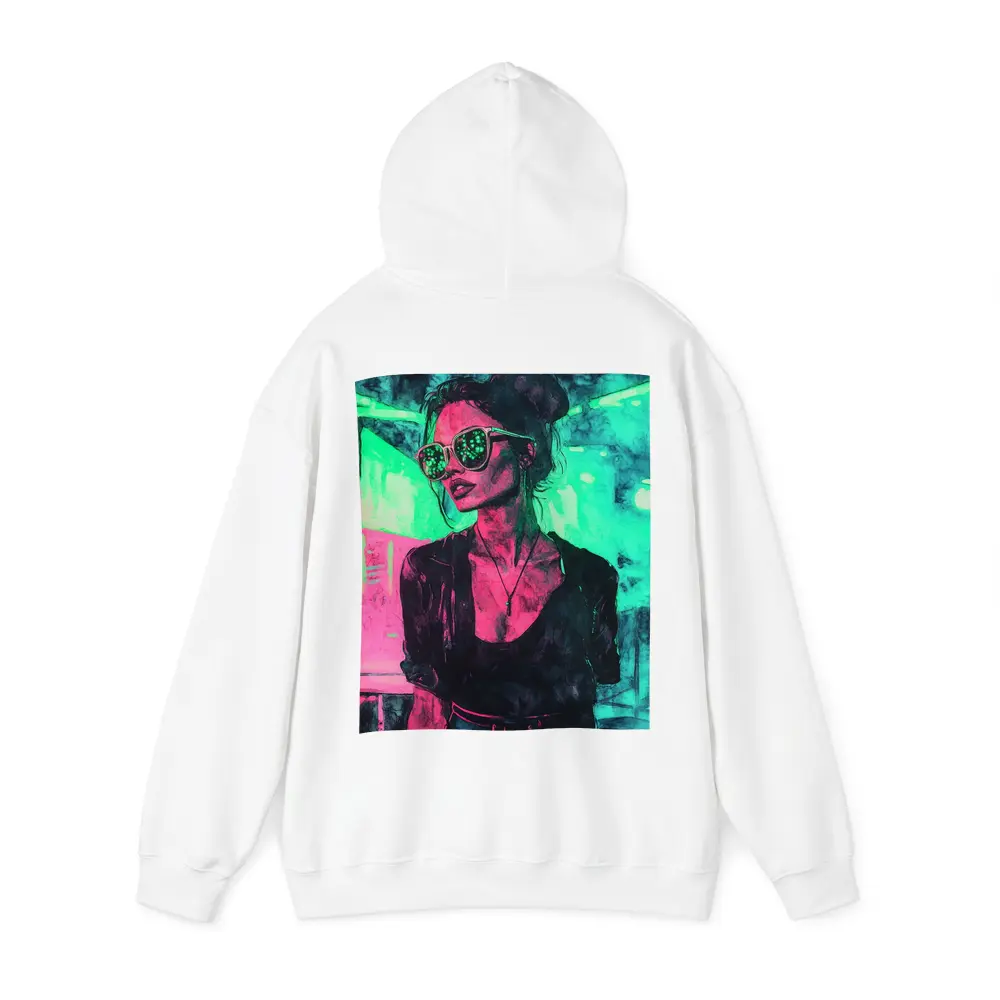 Neon City Night Woman Sunglasses Art – Hoodies
