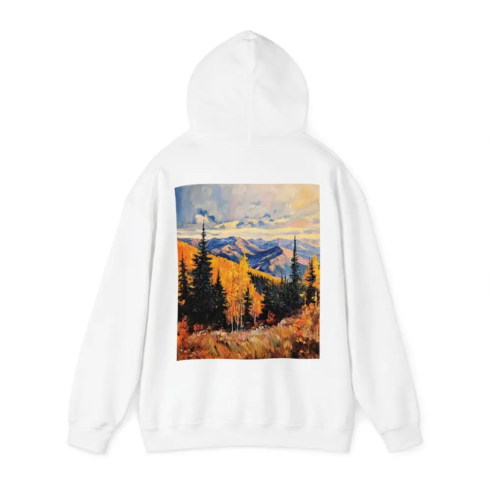 Autumn Mountain Forest Impressionist Oil Painting – Hoodies