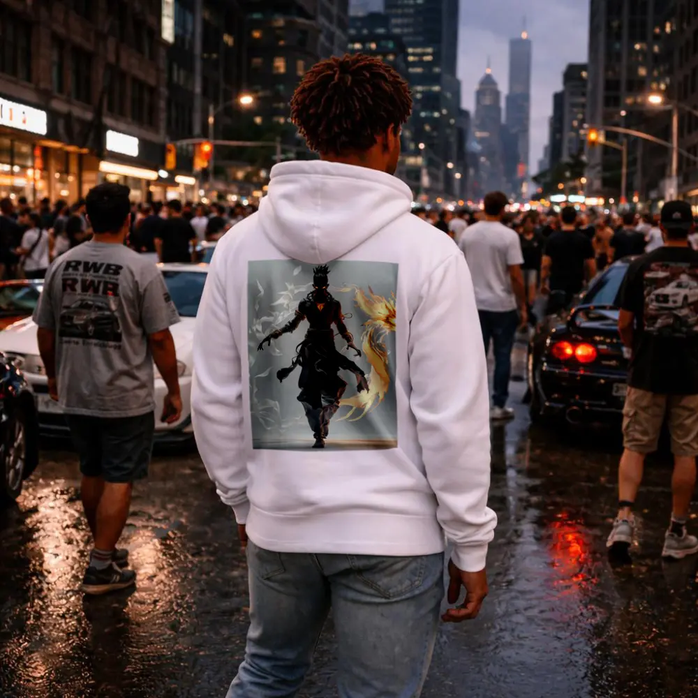 Dark Warrior Fire Dragon Fantasy Art – Hoodies