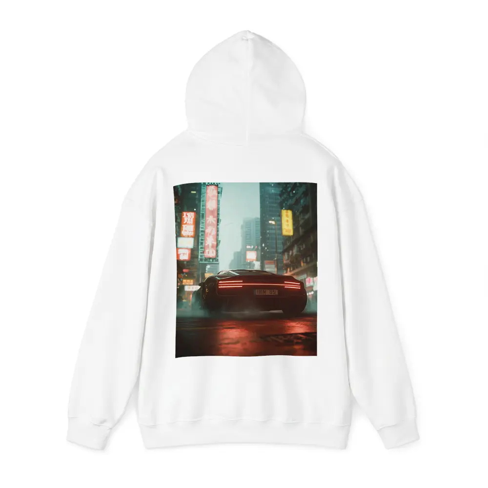 Porsche City Night Neon Rain Street – Hoodies