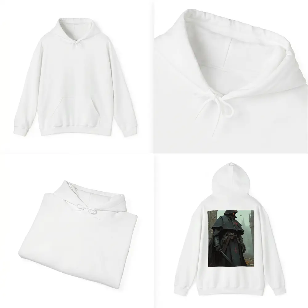 Dark Knight Armor Ruined Gothic Cathedral – Hoodies