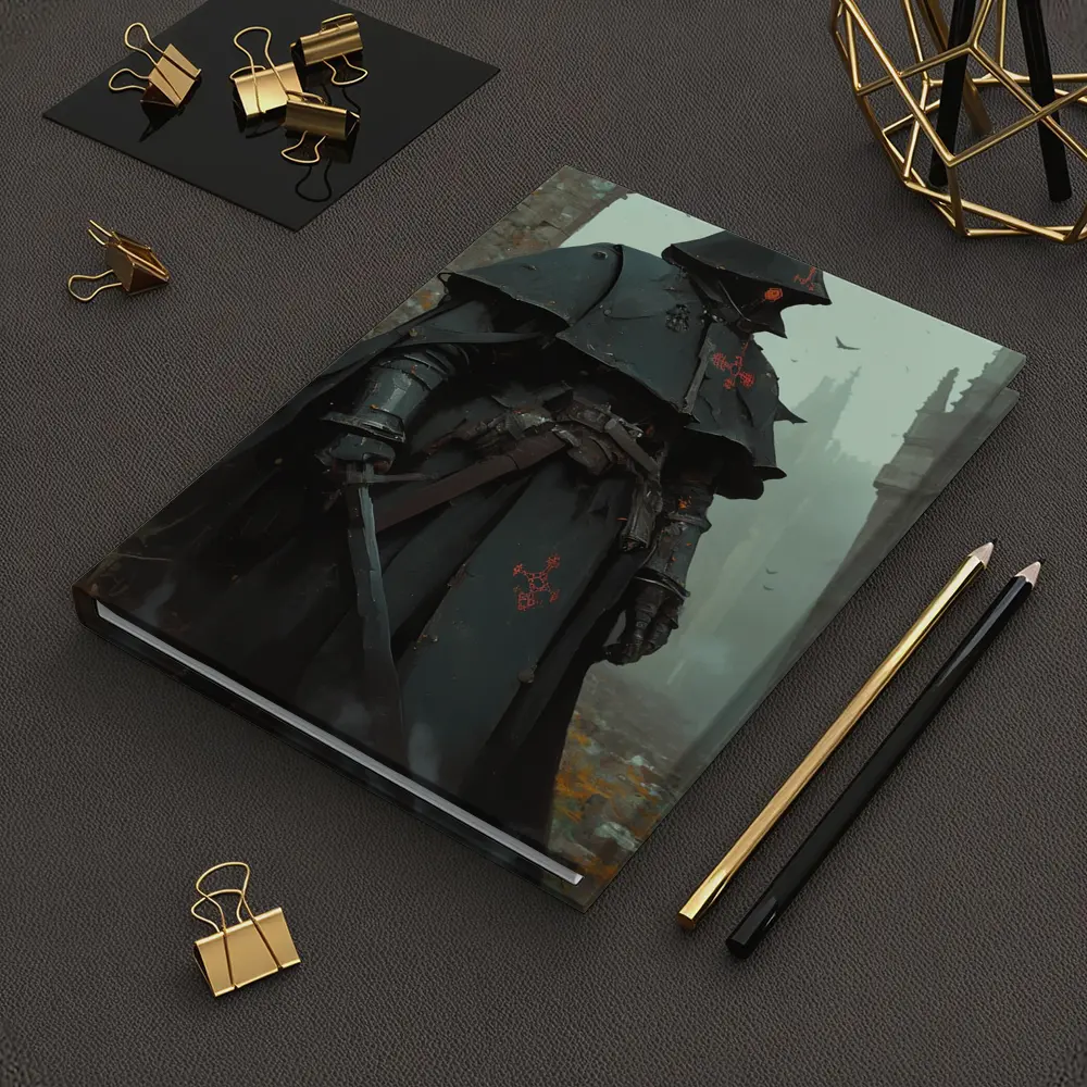 Dark Knight Armor Ruined Gothic Cathedral – Notebooks