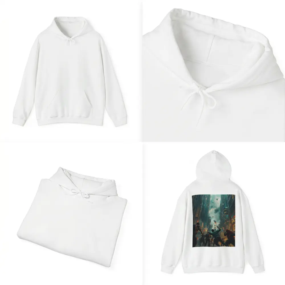 Zombie Apocalypse Urban City Street Battle – Hoodies