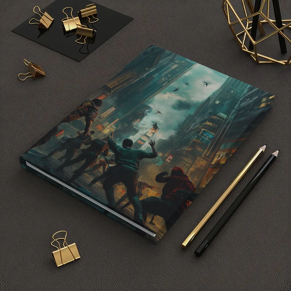 Zombie Apocalypse Urban City Street Battle – Notebooks