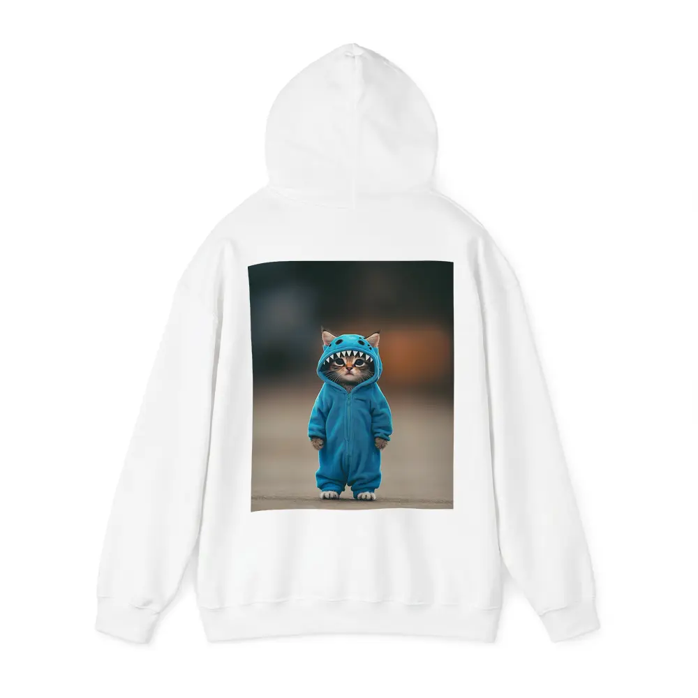 Cat Wearing Blue Monster Onesie Costume – Hoodies