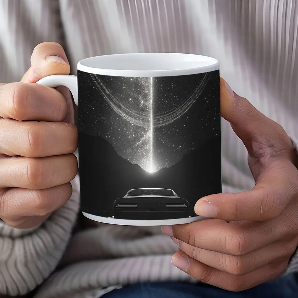 Muscle Car Night Road Cosmic Sky – Mugs