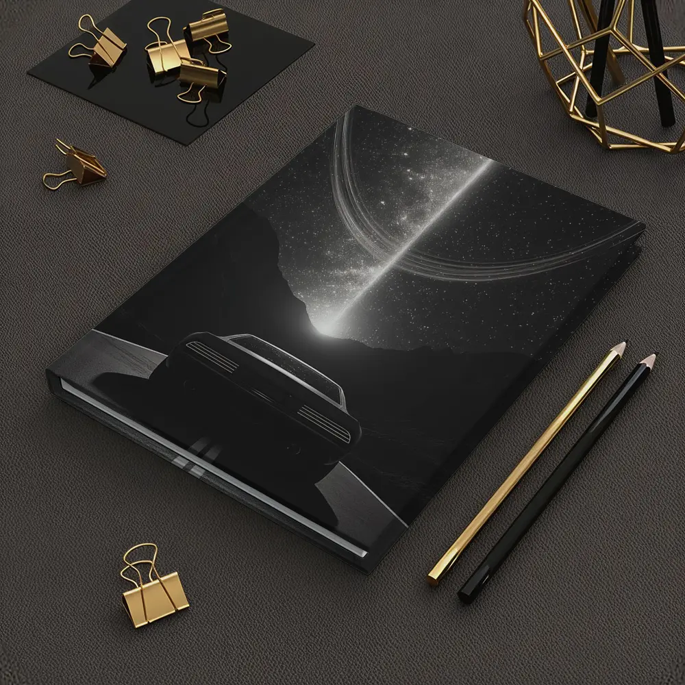 Muscle Car Night Road Cosmic Sky – Notebooks