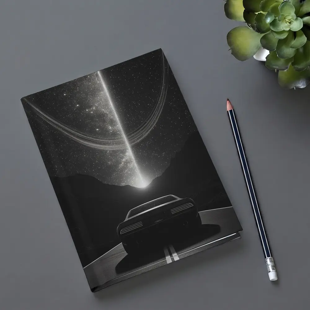 Muscle Car Night Road Cosmic Sky – Notebooks