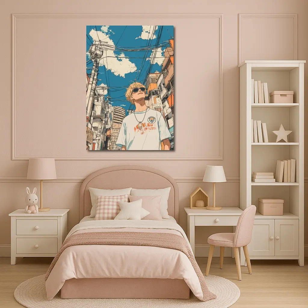 Anime Boy Tokyo Street Manga Art – Wall Art