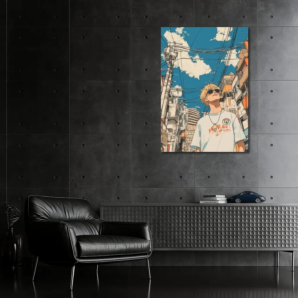Anime Boy Tokyo Street Manga Art – Wall Art