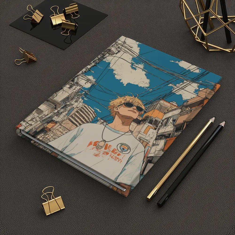 Anime Boy Tokyo Street Manga Art – Notebooks