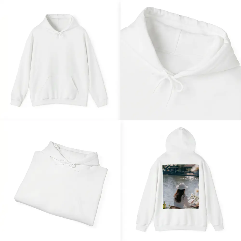 Woman Reading Book by Serene Lake – Hoodies