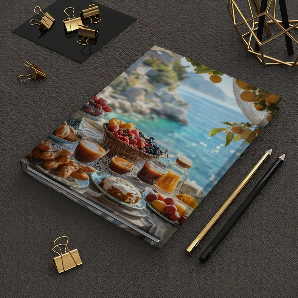Mediterranean Breakfast Spread By The Sea – Notebooks