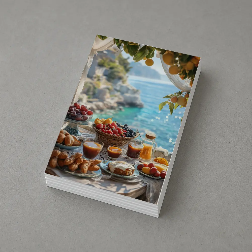 Mediterranean Breakfast Spread By The Sea – Postcards