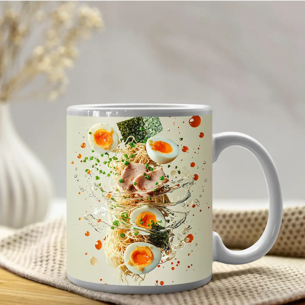 Ramen Bowl Explosion Noodles Eggs Nori – Mugs