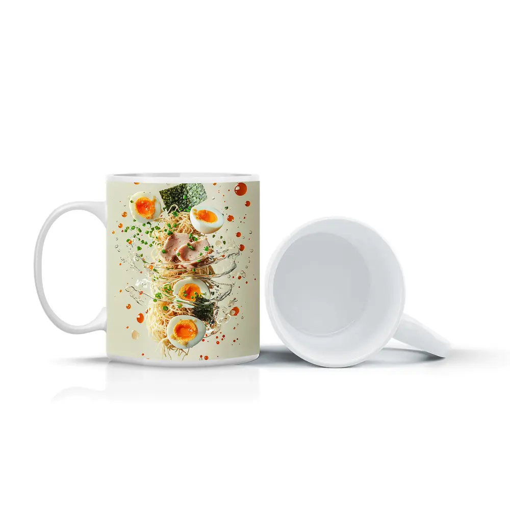 Ramen Bowl Explosion Noodles Eggs Nori – Mugs