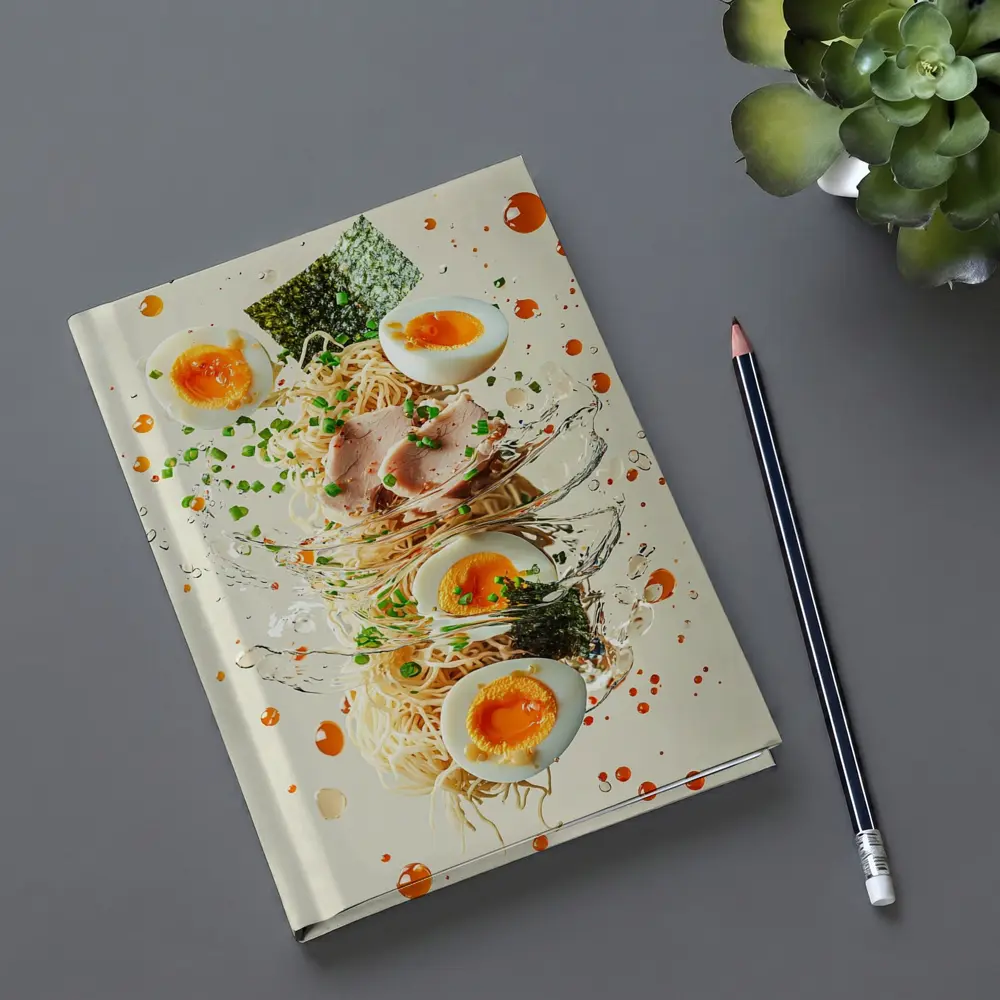 Ramen Bowl Explosion Noodles Eggs Nori – Notebooks