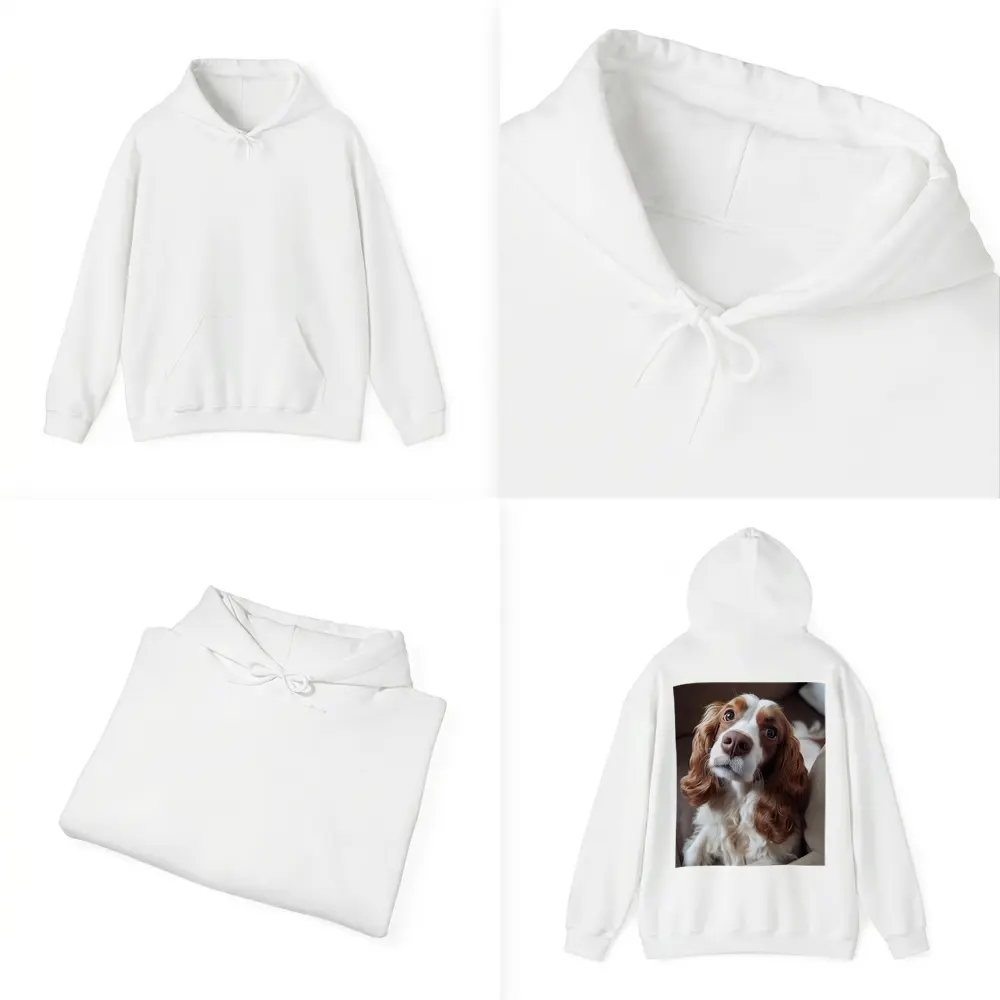 Cavalier King Charles Spaniel On Cozy Sofa – Hoodies
