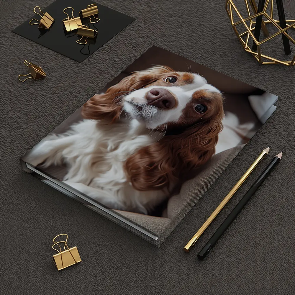 Cavalier King Charles Spaniel On Cozy Sofa – Notebooks
