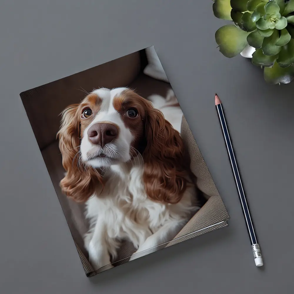 Cavalier King Charles Spaniel On Cozy Sofa – Notebooks