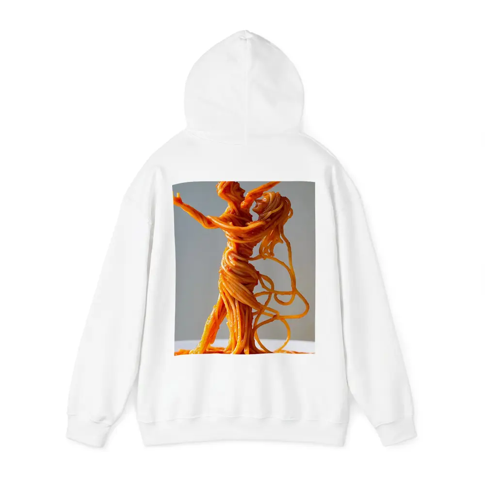 Dancing Couple Sculpture Made From Spaghetti – Hoodies