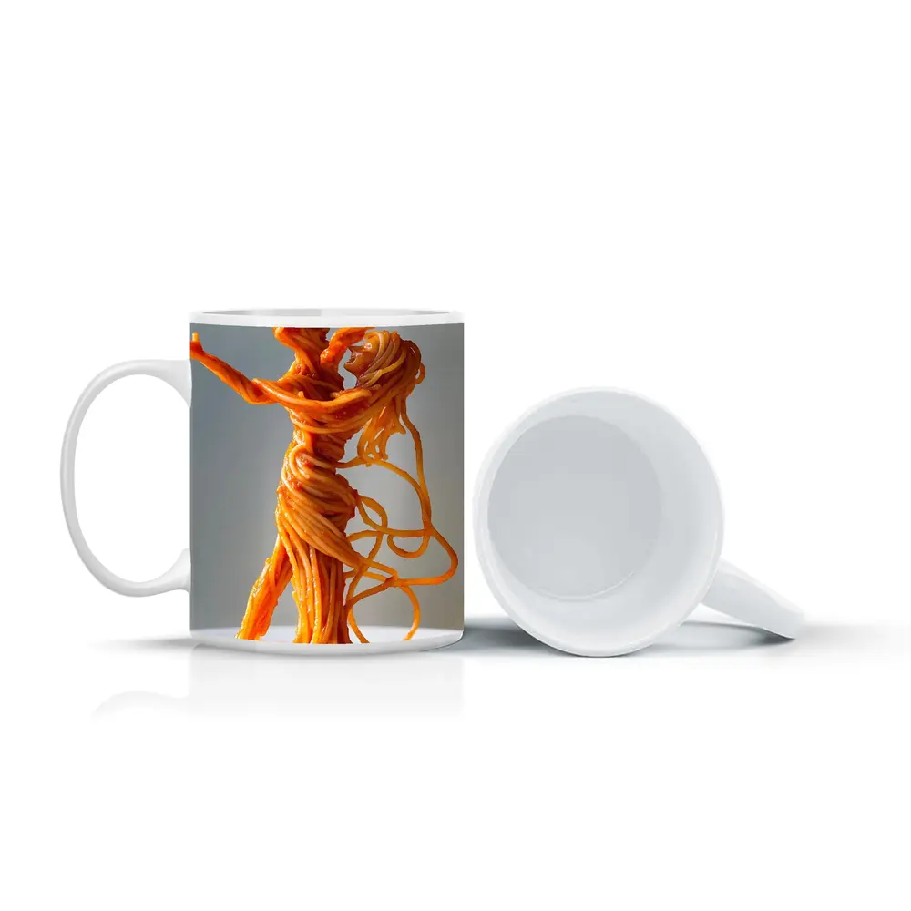 Dancing Couple Sculpture Made From Spaghetti – Mugs