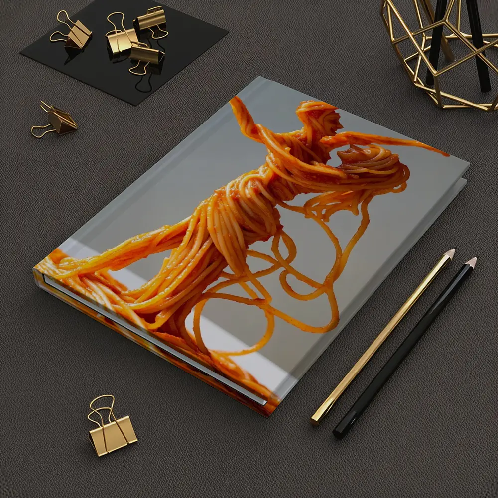 Dancing Couple Sculpture Made From Spaghetti – Notebooks