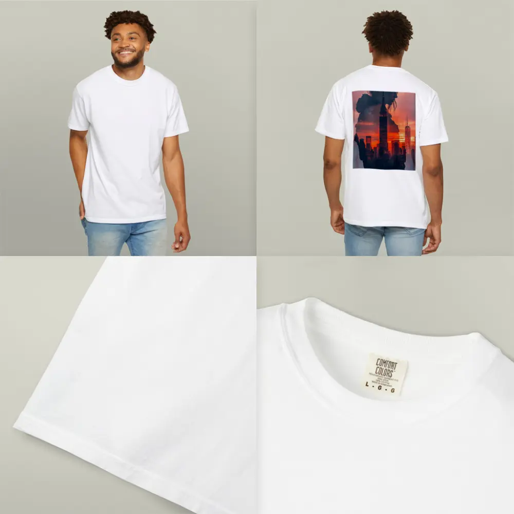 Woman Silhouette New York City Sunset – T-Shirts
