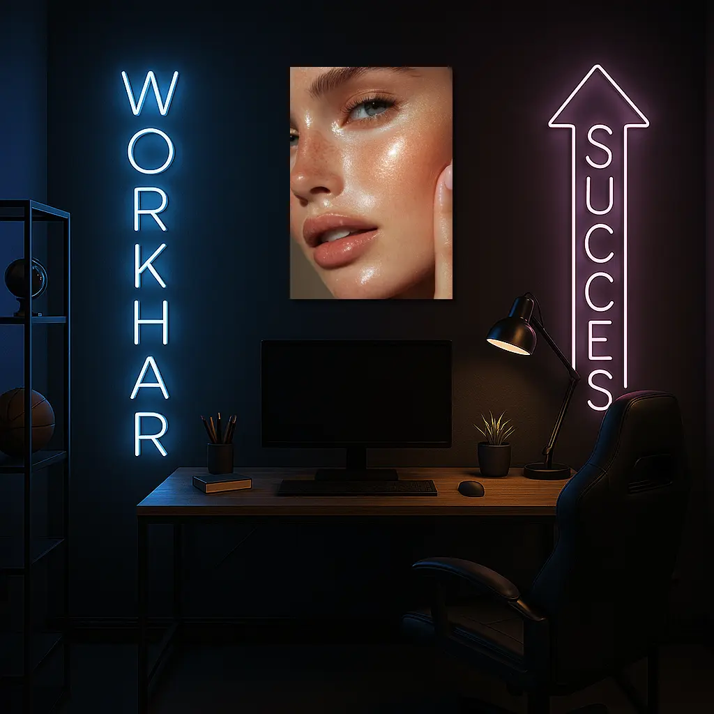 Glowing Skin Close Up Beauty Portrait – Wall Art