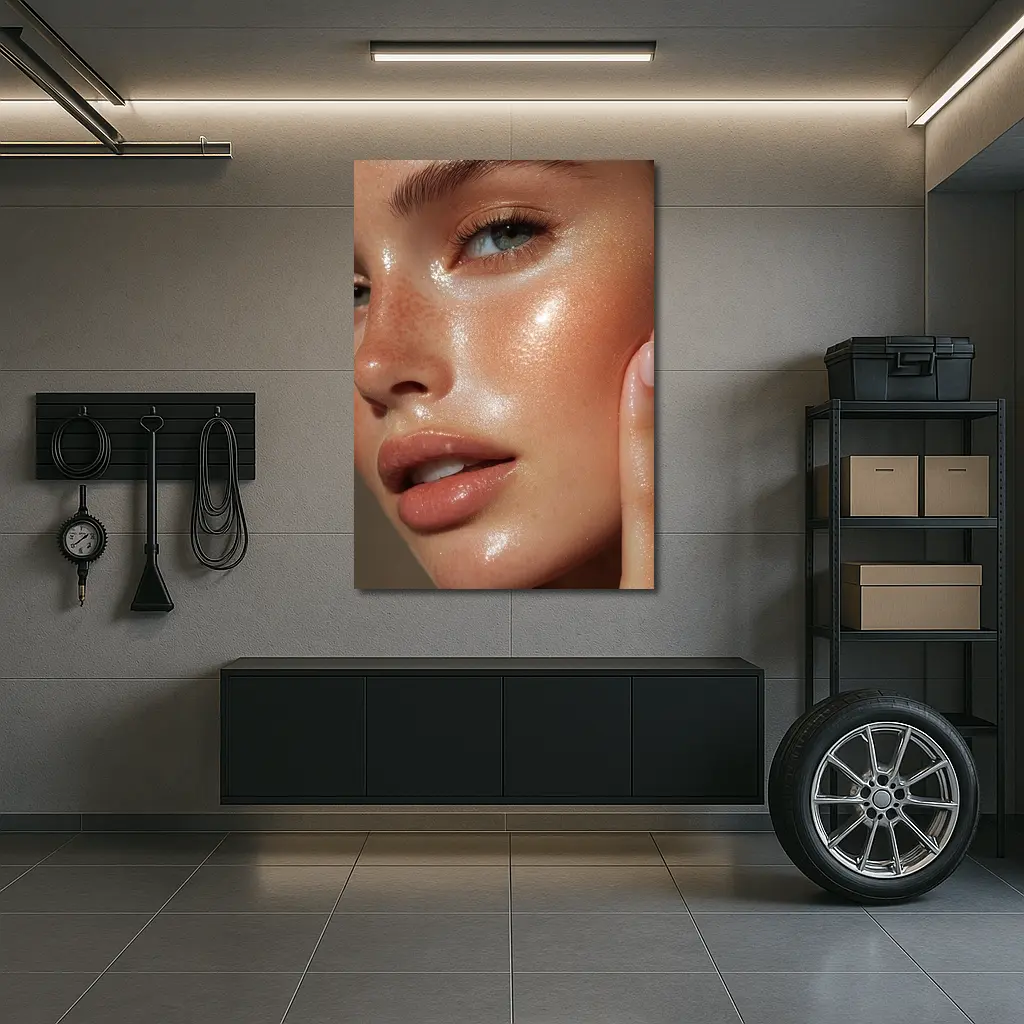Glowing Skin Close Up Beauty Portrait – Wall Art