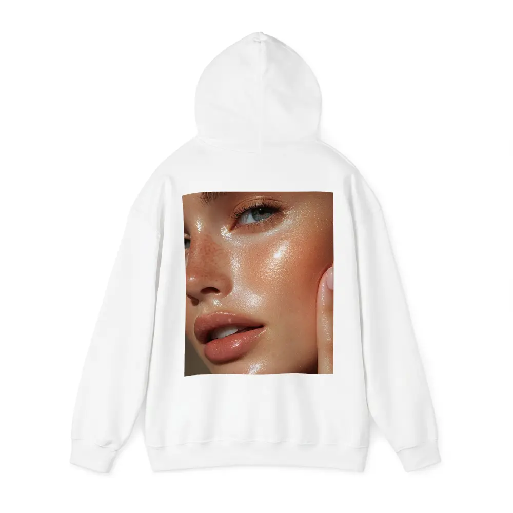 Glowing Skin Close Up Beauty Portrait – Hoodies