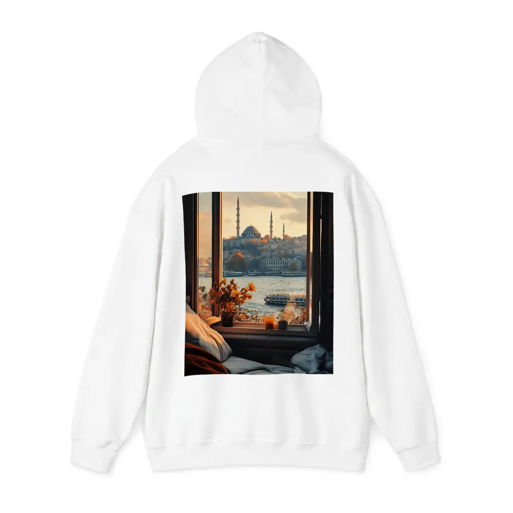 Istanbul Mosque View From Cozy Window – Hoodies