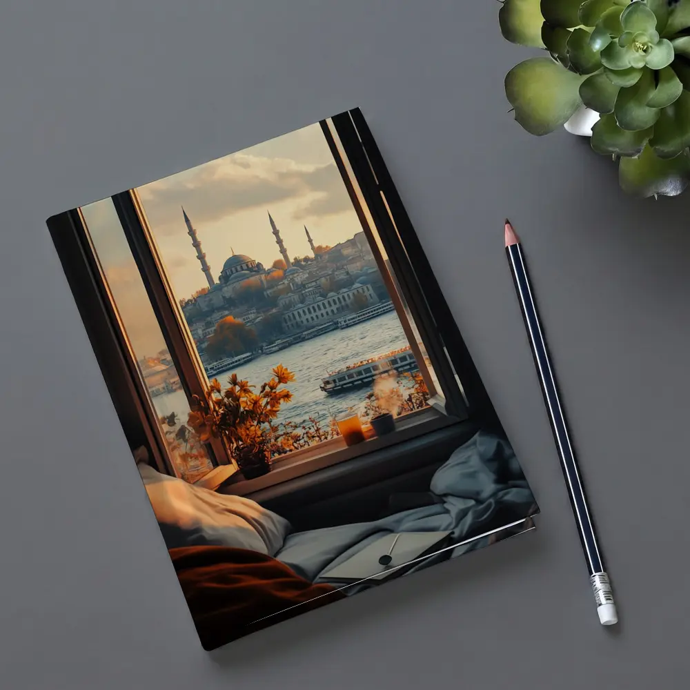 Istanbul Mosque View From Cozy Window – Notebooks