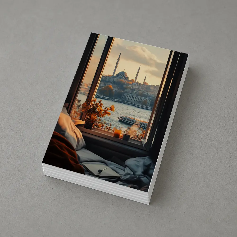 Istanbul Mosque View From Cozy Window – Postcards