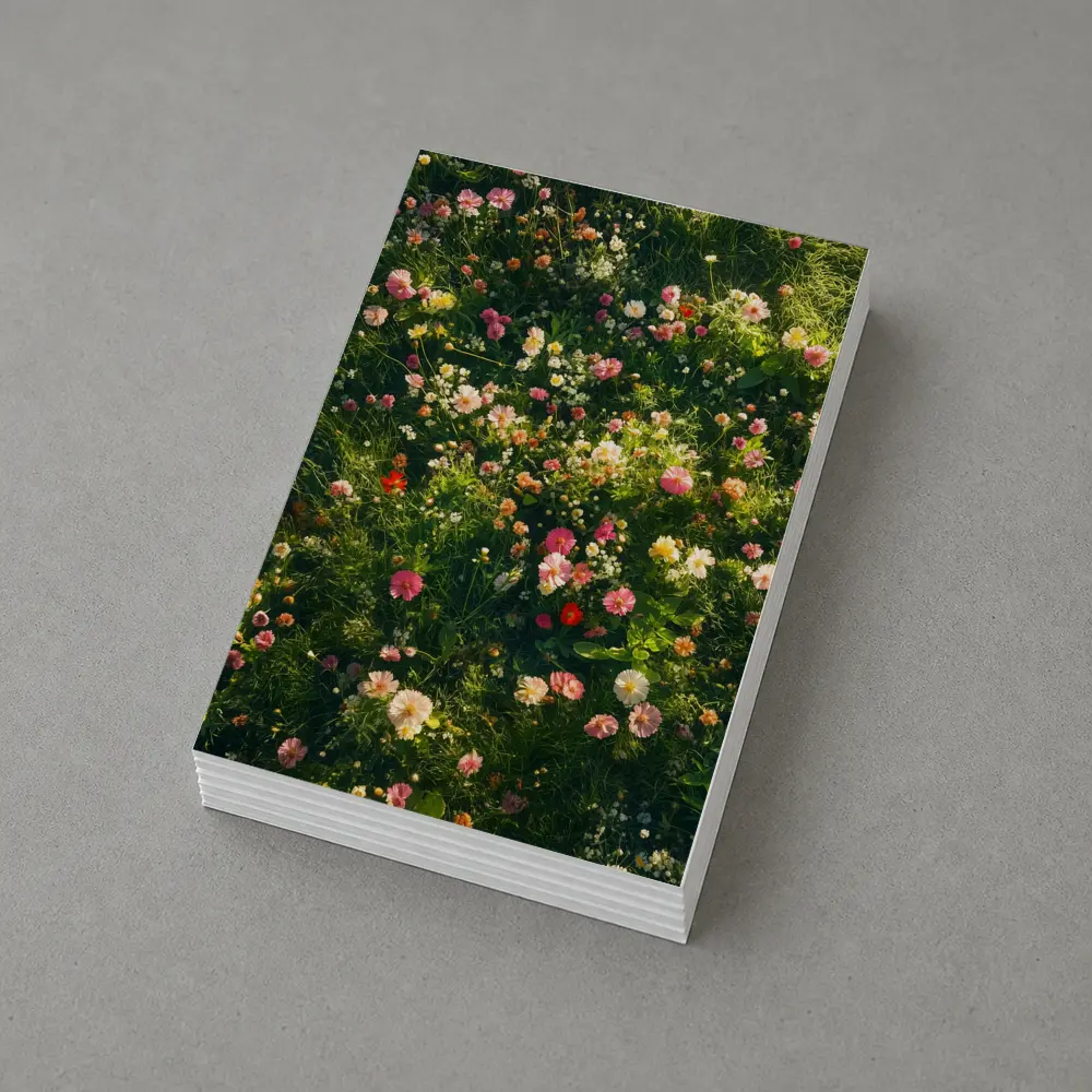 Colorful Wildflowers Blooming in Green Meadow – Postcards